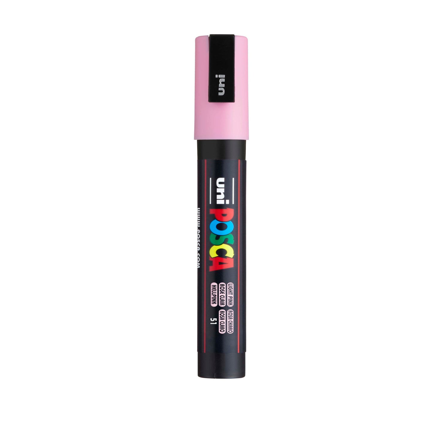 uni® POSCA PC-3M Water-Based Paint Markers, Reversible Fine Tip (0.9-1.3mm), Light Pink