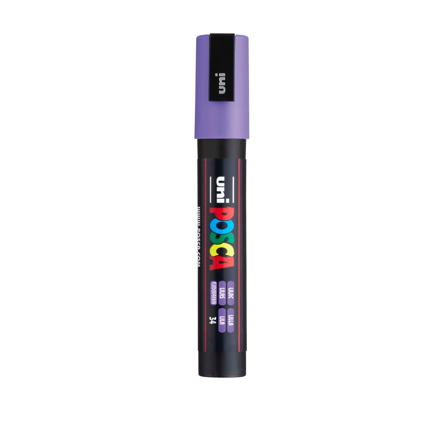 uni® POSCA PC-3M Water-Based Paint Markers, Reversible Fine Tip (0.9-1.3mm), Lilac