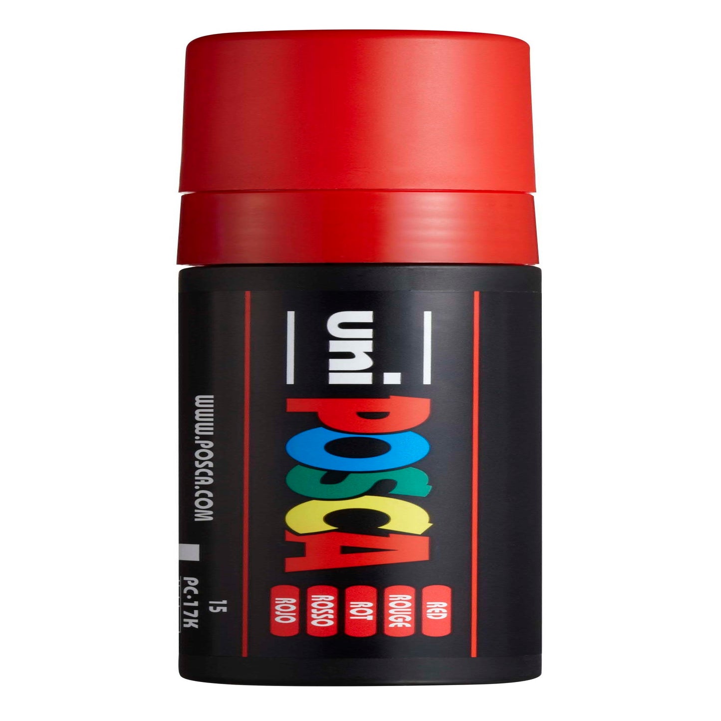 uni® POSCA PC-17K Water-Based Paint Markers, Extra Broad Tip (15mm), Red