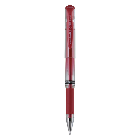 uniball™ Signo Gel Impact Pens, Bold Point (1.0mm), Metallic Red