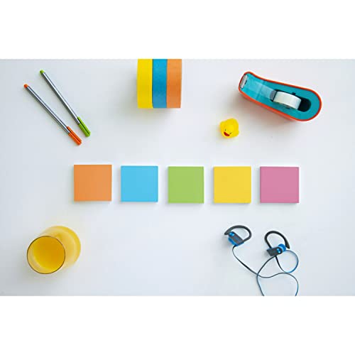 Post-it® Super Sticky Notes 654-24SSAU, Energy Boost Collection, 3 in x 3 in (76 mm x 76 mm), 100% PEFC, SGSCH-PEFC-COC-110078