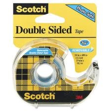 Scotch® Removable Double Sided Tape 667, 3/4 in x 400 in (19 mm x 10.16m)