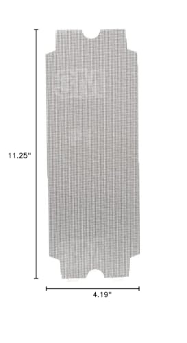 3M™ Drywall Sanding Screens 99436, 4 3/16 in x 11 1/4 in, 220 grit, 10 screens/pk, 10 pks/cs