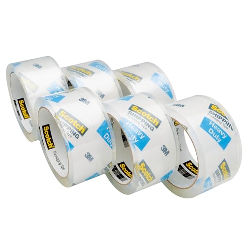 Scotch® Heavy Duty Shipping Packaging Tape 3850-LR6-6CC, 1.88 in x 54.6 yd (48 mm x 50 m), 6 Roll/Pack