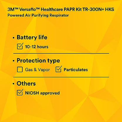 3M™ Versaflo™ Healthcare PAPR Kit TR-300N+ HKS, Small - Medium 1 EA/Case