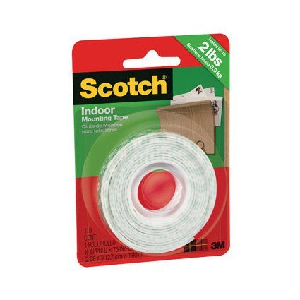 Scotch-Mount™ Indoor Double-Sided Mounting Tape 110H, 1/2 in x 80 in