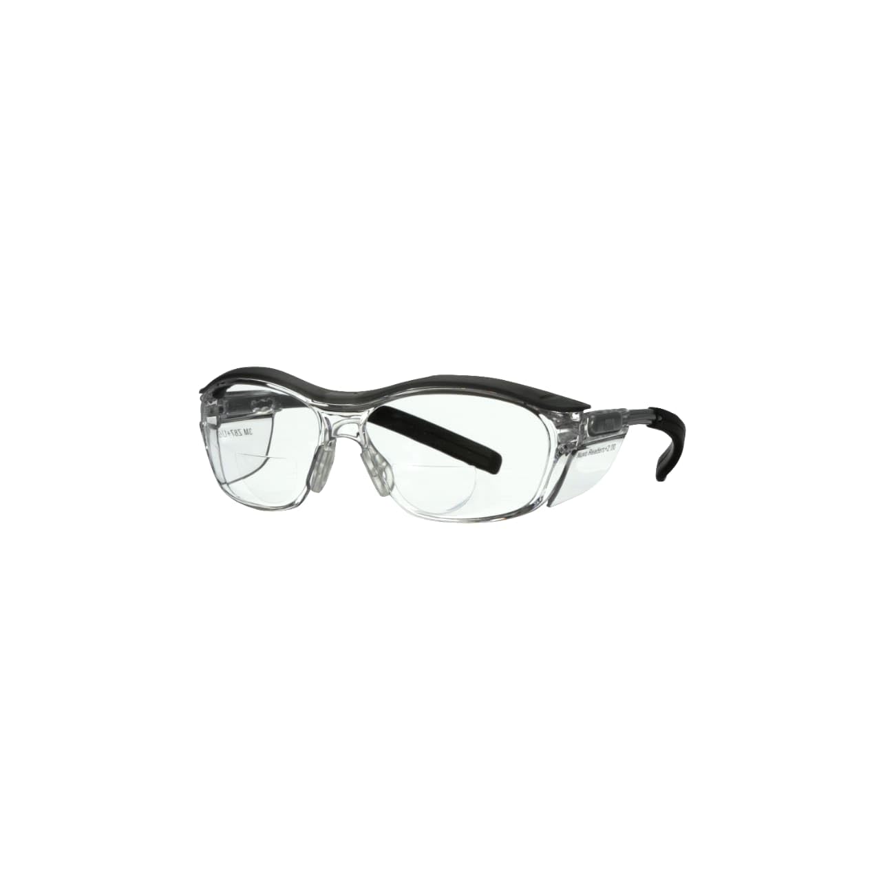 3M™ Readers Safety Glasses, 91192H1-C, +2.0 Blk Frm, Clr Lens