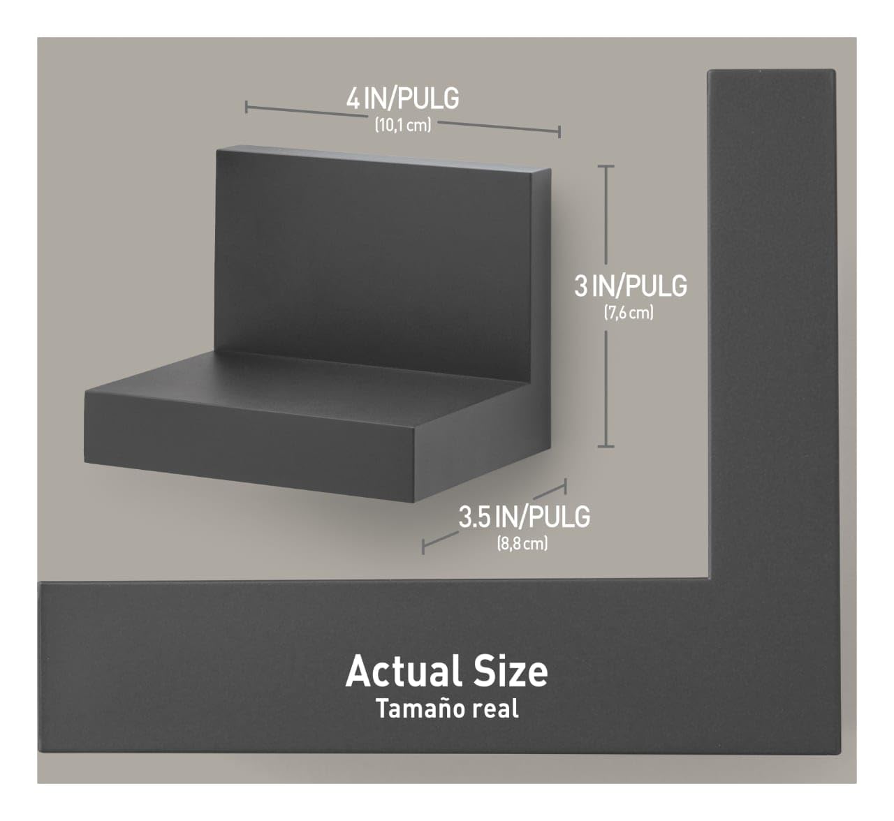 Command™ Display Ledges, HOM23S-2ES, Slate