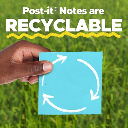 Post-it® Pop-up Notes R330-U-ALT, Alt Colors in Pads, 3 in x 3 in (76 mm x 76 mm), 100% PEFC, SGSCH-PEFC-COC-110078