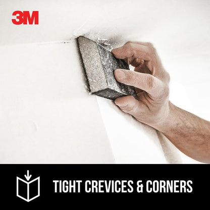 3M™ Drywall Sanding Sponge CP-042, Single Angle, 2 7/8 in x 4 7/8 in x 1 in, Fine, 1/pk, 24 ea/cs