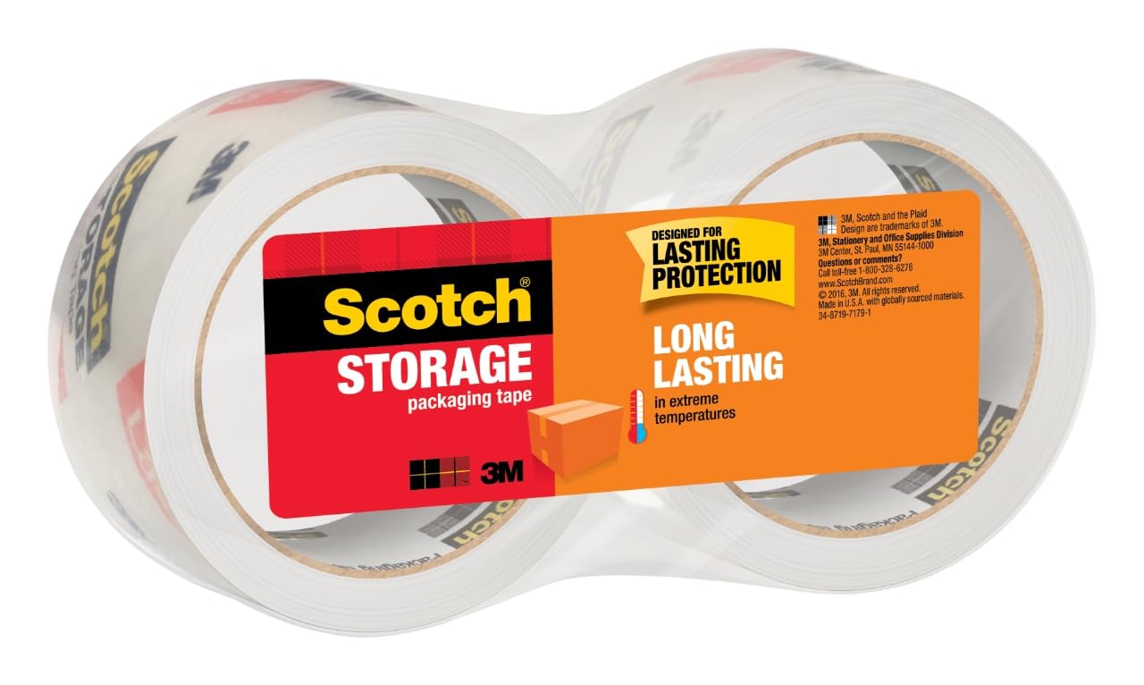 Scotch Storage Packaging Tape, 1.88 in 54.6 yd (48 mm x 50 m)