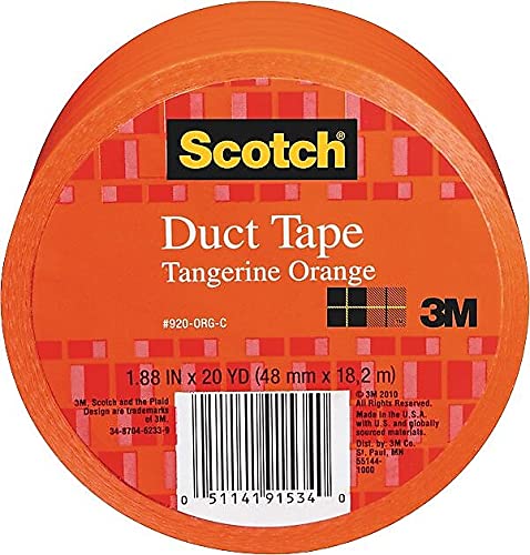 Scotch® Duct Tape 920-ORG-C, 1.88 in x 20 yd (48 mm x 18,2 m), Orange