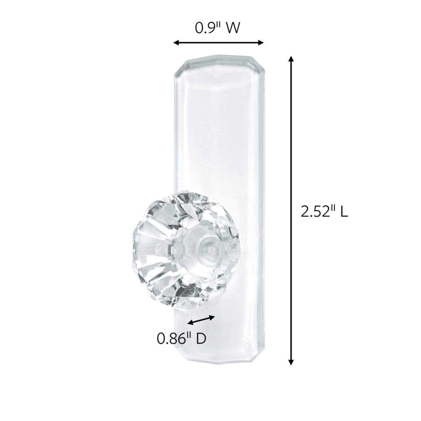 Command™ Clear Medium Crystal Hook 17095CLR-ES