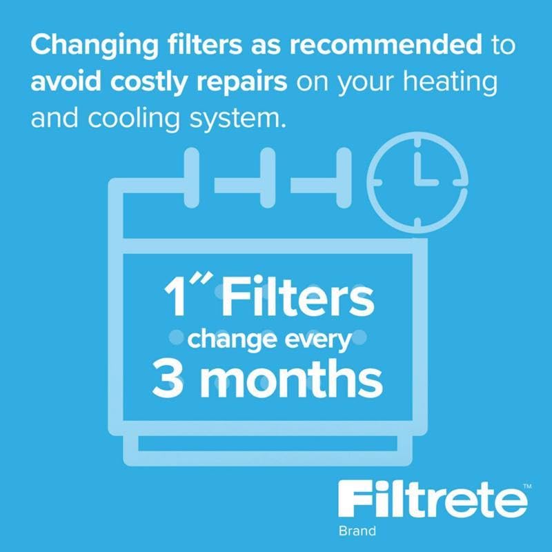 Filtrete™ Electrostatic Air Filter 1000 MPR, 9811-4, 14 in x 14 in x 1 in (35.5 cm x 35.5 cm x 2.5 cm)