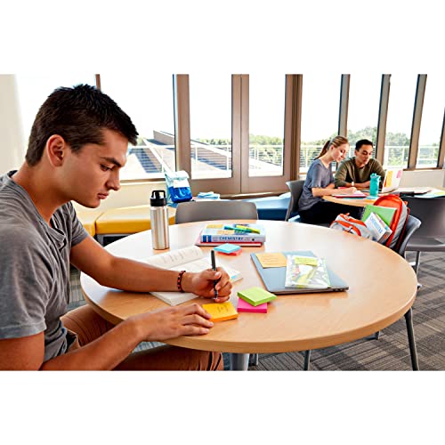 Post-it® Super Sticky Notes 660-5SSMIA, Supernova Neons, 4 in x 6 in (101 mm x 152 mm), 100% PEFC, SGSCH-PEFC-COC-110078