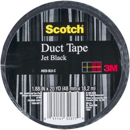 Scotch® Duct Tape 920-BLK-C, 1.88 in x 20 yd (48 mm x 18,2 m), Black