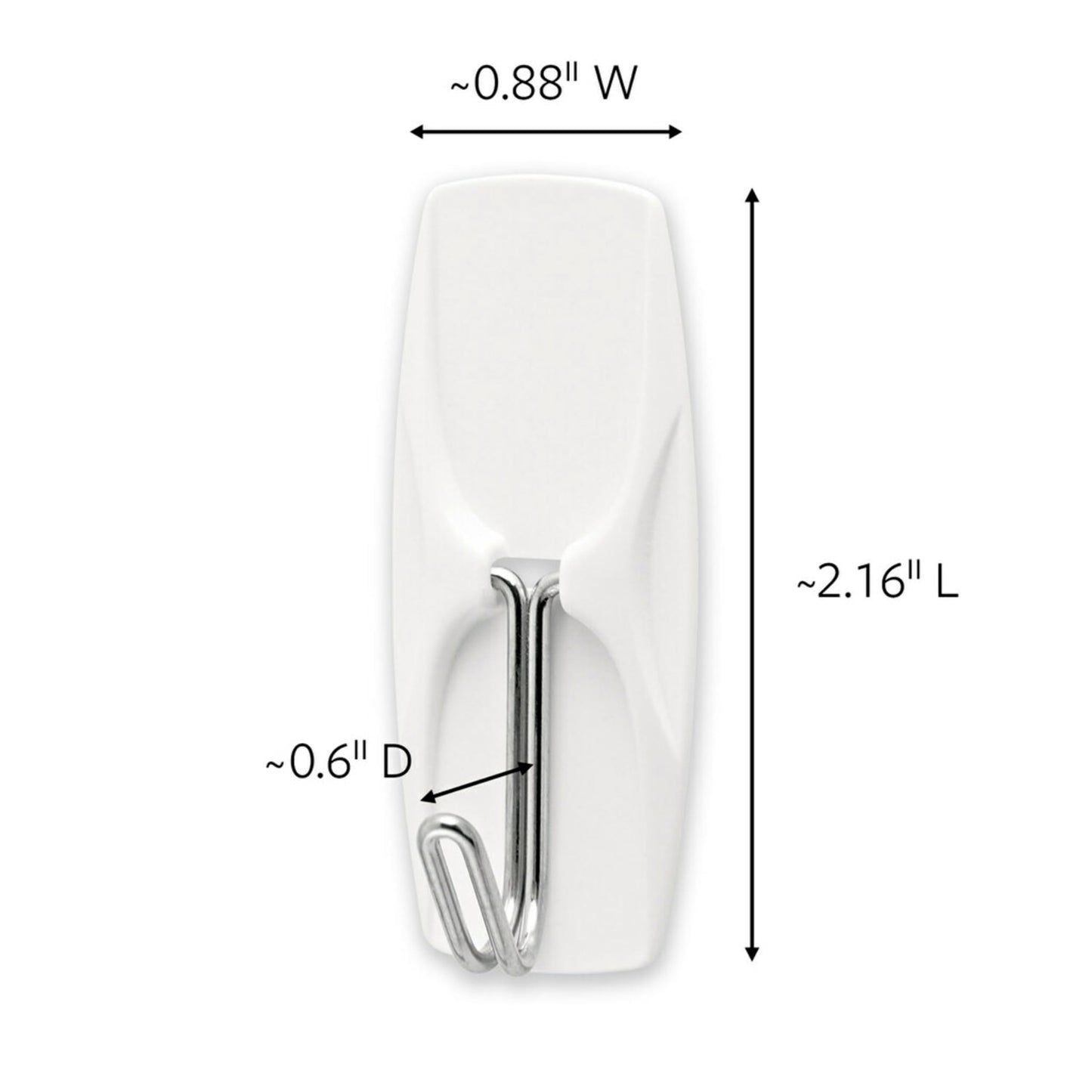 Command™ Medium Wire Hook, 17065-S35NA, 35 Hooks, 40 Medium Strips
