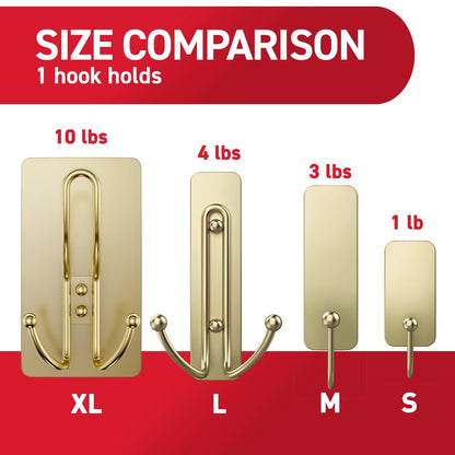 Command™ X-Large Metal Hook with Foam Strips Bulk for 17038BR-ES