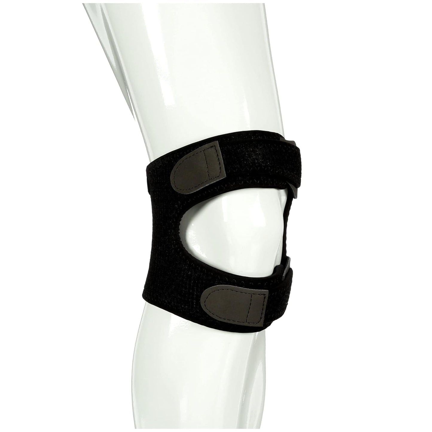 ACE Dual Strap Knee Support Soothing Gel Pads Deliver Targeted Pressure on Your Sore Tendons, Adjustable, Black, 1 Pack