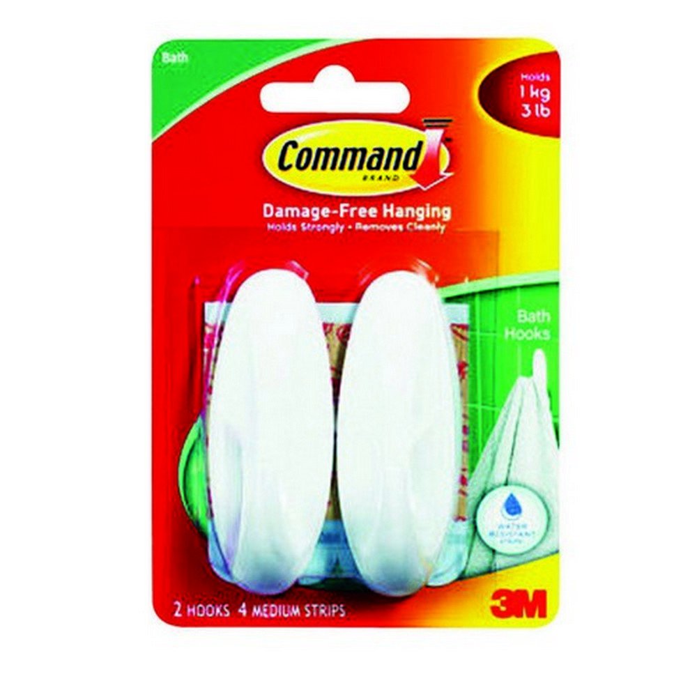 Command™ Designer Hook with Water-Resistant Strips 17081B-ESF