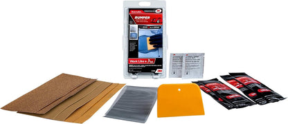 Bondo Bumper Repair Kit, Paintable - Permanent - Non-Shrinking Repair in Less Than Two Hours, 1 Kit