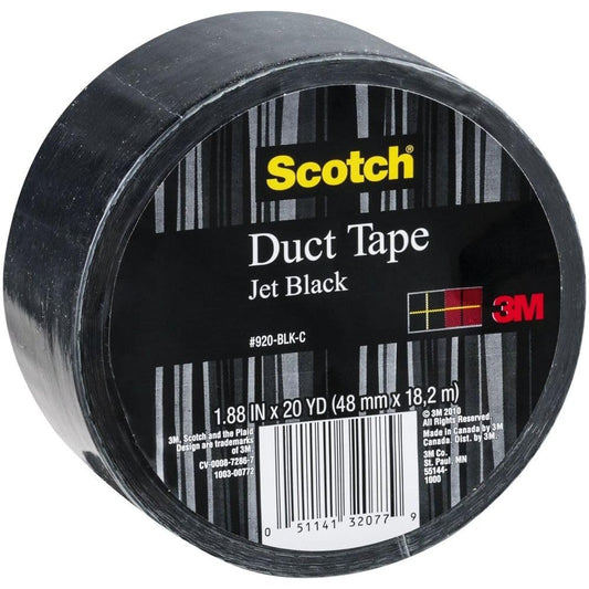 Scotch® Duct Tape 920-BLK-C, 1.88 in x 20 yd (48 mm x 18,2 m), Black
