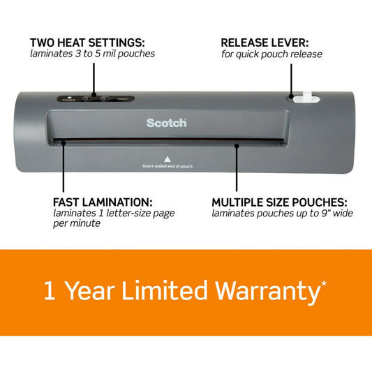 Scotch™ Thermal Laminator with 2 Pouches TL901X