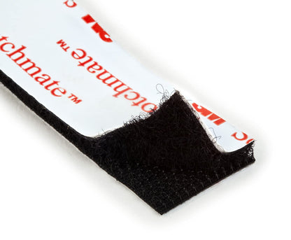Scotch™ Indoor Fasteners RF4711, 3/4 in x 18 in (19,0 mm x 45,7 cm) Black 1 Set of Strips