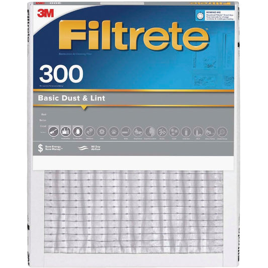 Filtrete™ Dust Reduction Filter 300-4, MPR 300, 16 in x 20 in x 1 in (40,6 cm x 50,8 cm x 2,5 cm), 4/case