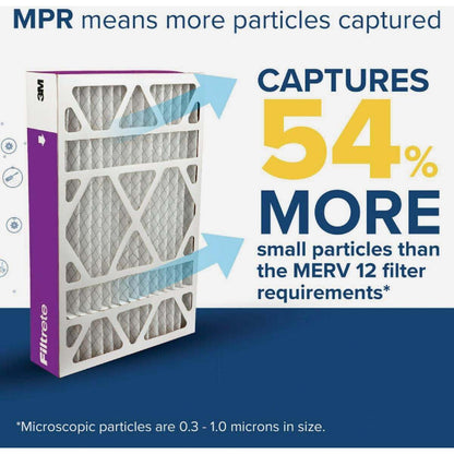 Filtrete™ High Performance Deep Pleat Filter 1550 MPR NDP01-4IN-4, 16 in x 25 in x 4 in (40.6 cm x 63.5 cm x 10.1 cm)