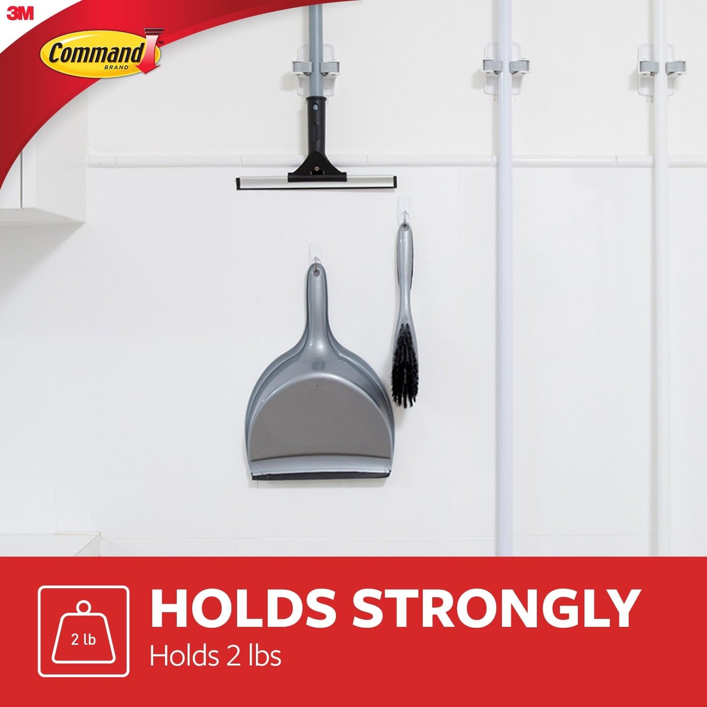 Command™ Medium Wire Hook, 17065-S35NA, 35 Hooks, 40 Medium Strips