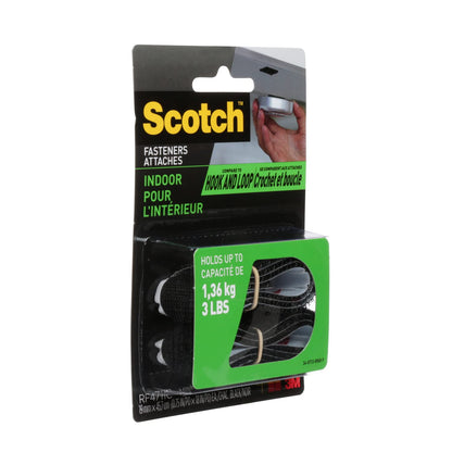 Scotch™ Indoor Fasteners RF4711, 3/4 in x 18 in (19,0 mm x 45,7 cm) Black 1 Set of Strips
