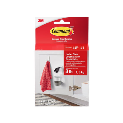 Command™ Under Sink Organization Essentials 17234-ES, 4 hooks, 6 strips