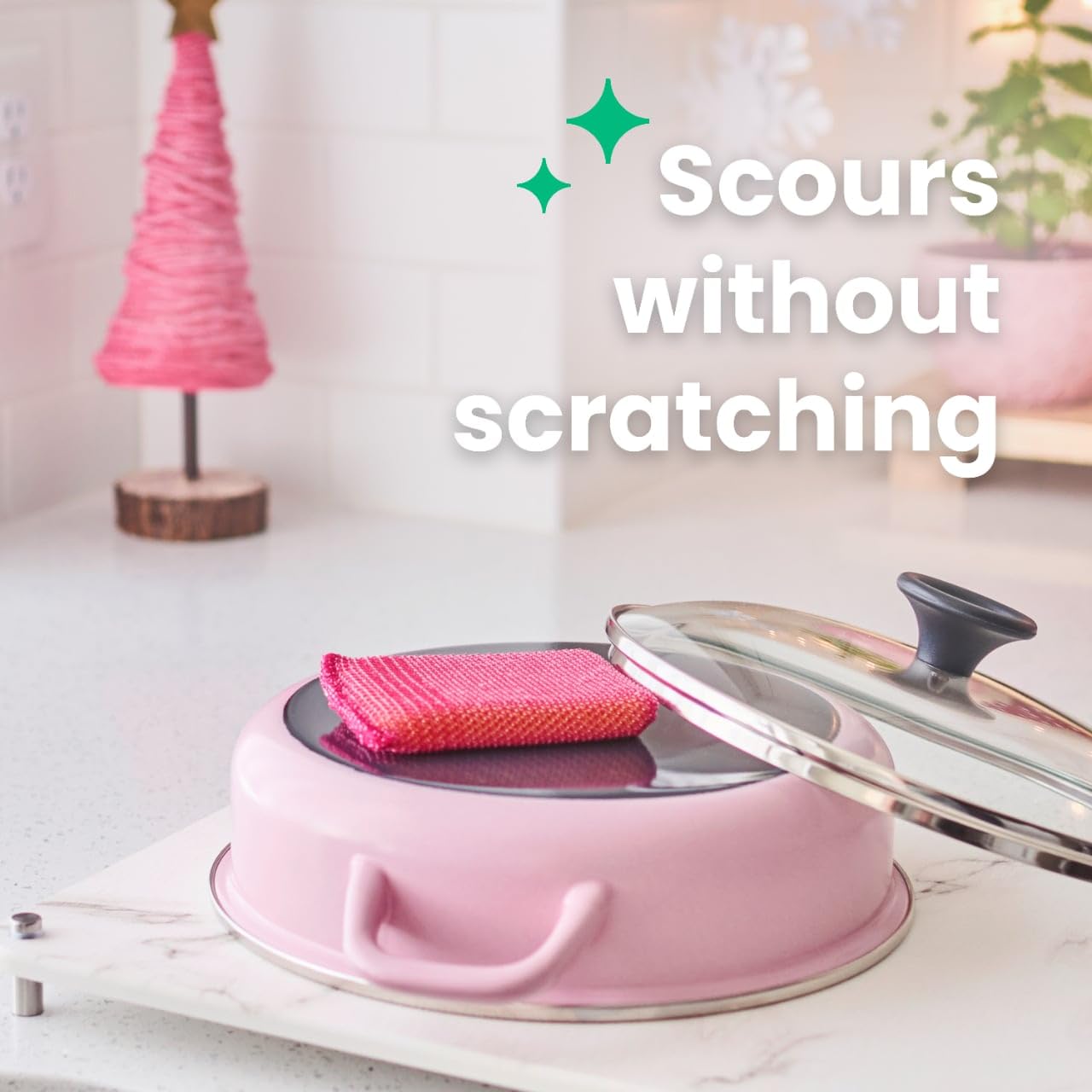 Scotch-Brite® Holiday All Purpose Cleaning Pad 720-H24-RED
