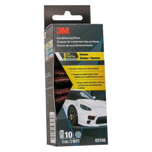 3M™ Conditioning Abrasive Disc, 03156, 2 in, Medium Grit, 10 discs per pack, 24 packs per case