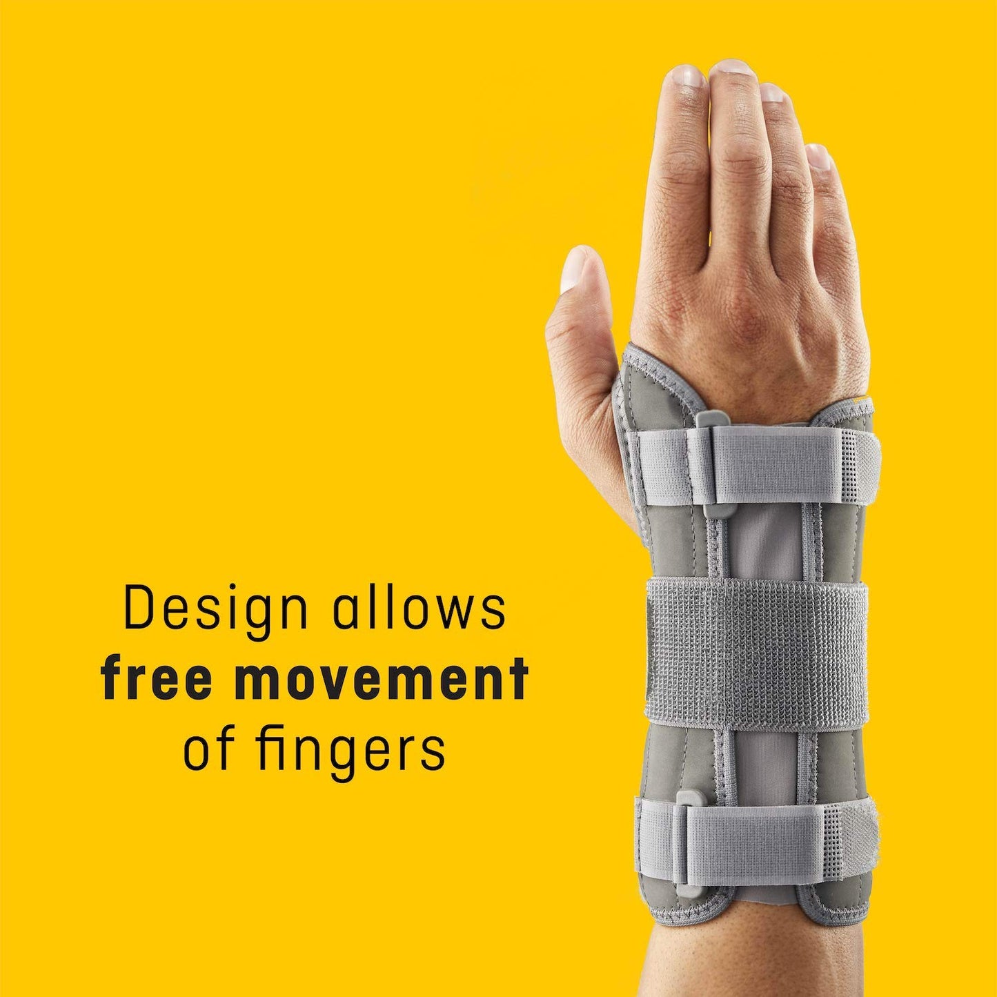 FUTURO™ Deluxe Wrist Stabilizer Right Hand, 09013ENR, Adjustable, Grey