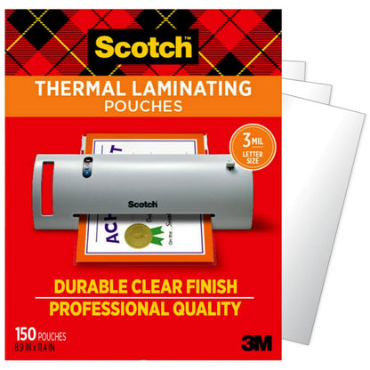 Scotch™ Thermal Pouches TP3854-150, 8.9 in x 11.4 in (228 mm x 291 mm)