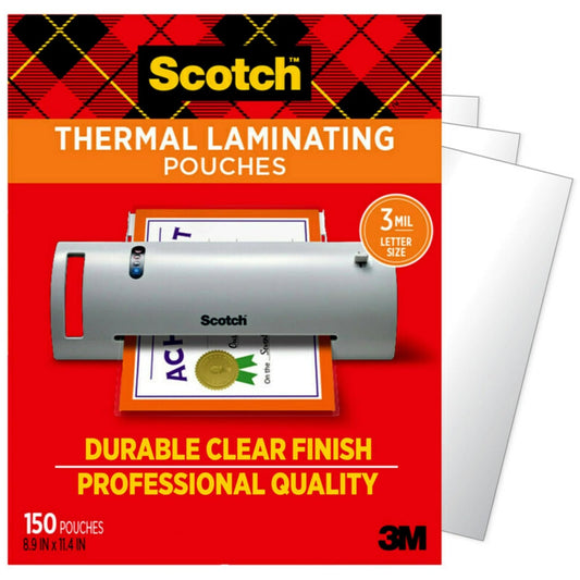 Scotch™ Thermal Pouches TP3854-150, 8.9 in x 11.4 in (228 mm x 291 mm)