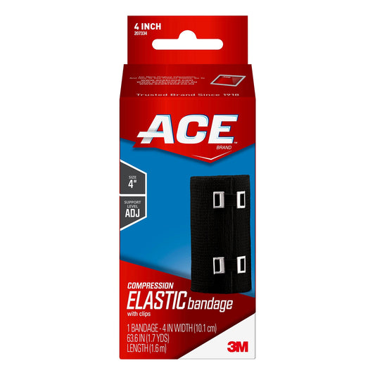 ACE™ Elastic Bandage, 207334, 4 in x 63.6 in (1.7 yds) (10.1 cm x 1.6 m)