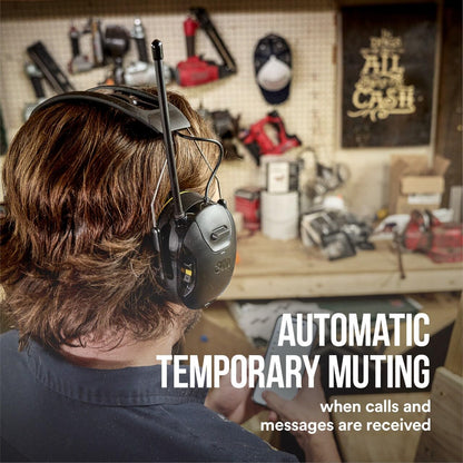 3M™ WorkTunes™ Connect + AM/FM Wireless Hearing Protector with Bluetooth® Technology, 90572-DC, 3/Case
