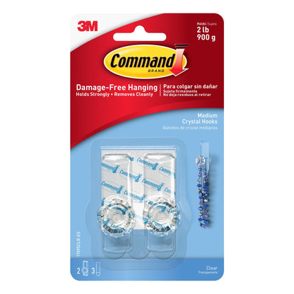 Command™ Clear Medium Crystal Hook 17095CLR-ES