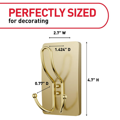 Command™ X-Large Metal Hook with Foam Strips Bulk for 17038BR-ES