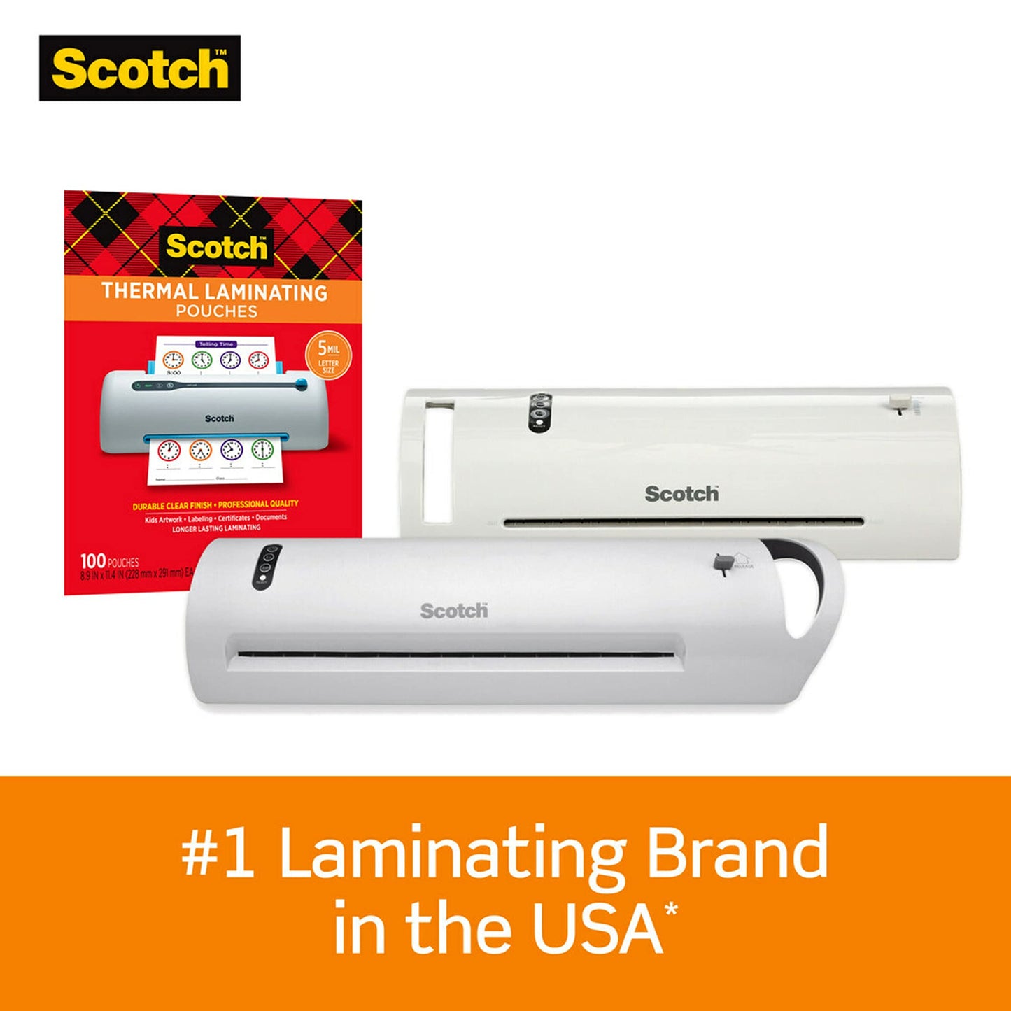 Scotch™ Thermal Pouches 5 mil TP5854-50, 8.9 in x 11.4 in (228 mm x 291 mm)
