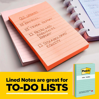 Post-it® Notes 654-5UC, Jaipur Collection, 5x100 Sheets/Pack, 24 Packs/Case, 76 mm x 76 mm, 100% PEFC, SGSCH-PEFC-COC-110078