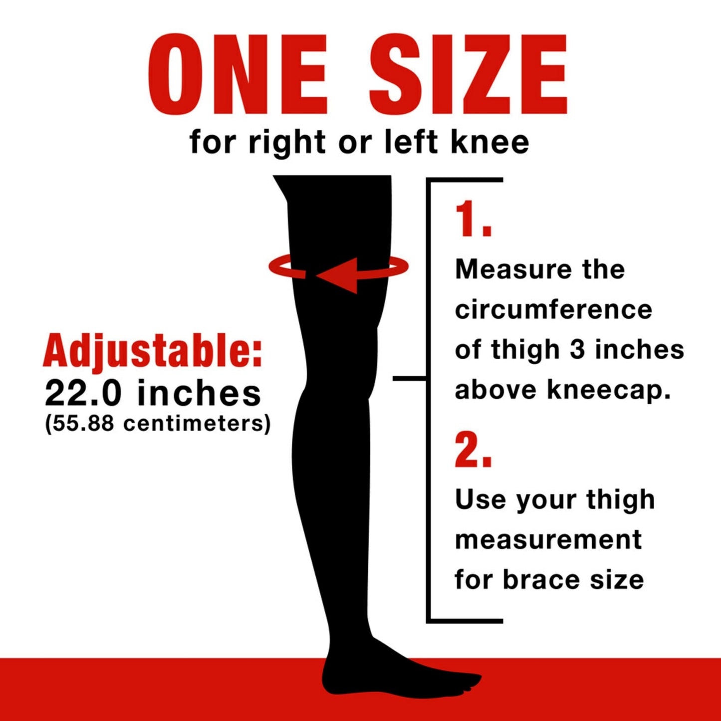 ACE™ Knee Support 207247, One Size Adjustable