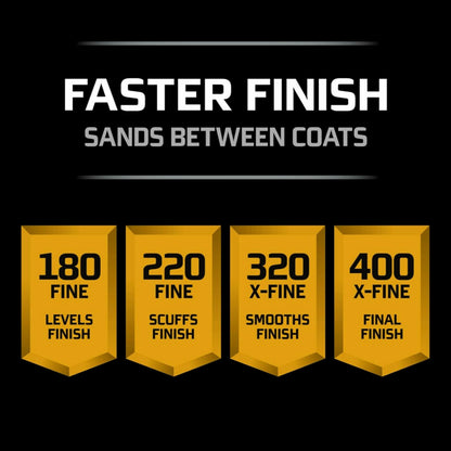 3M™ Pro Grade Precision™ Faster Sanding Sheets w/ NO-SLIP GRIP™ Backing SHR400-PGP-3T, 9 in x 11 in, 400 Gr, 3 Sht/Pk