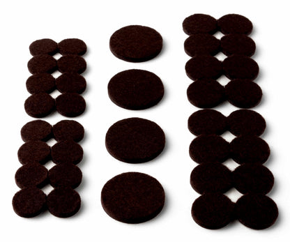 Scotch™ Felt Pads Value Pack SP846-NA-S, 36 Pack, Brown