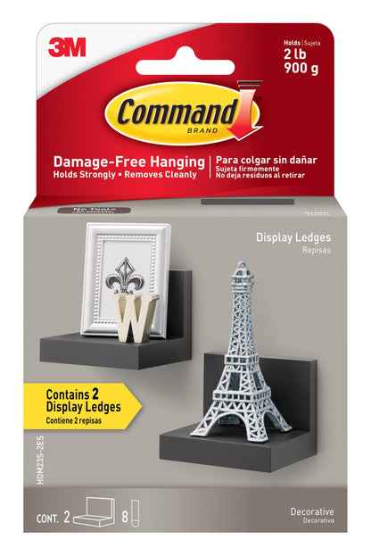 Command™ Display Ledges, HOM23S-2ES, Slate