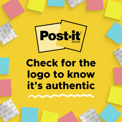 Post-it® Super Sticky Notes 622-18SSAN-CP, Playful Primaries, 100% PEFC, SGSCH-PEFC-COC-110078