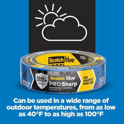 ScotchBlue™ PROSharp™ Painter's Tape 2093+-36NC4-P, 1.41 in x 60 yd (36mm x 54.8m), 4 rolls/pack, B3G1 Promo